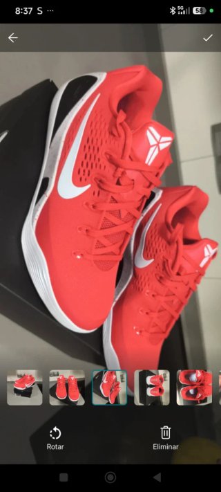 Nike Kobe IX Elite Low Protro Rojas Talla 44
