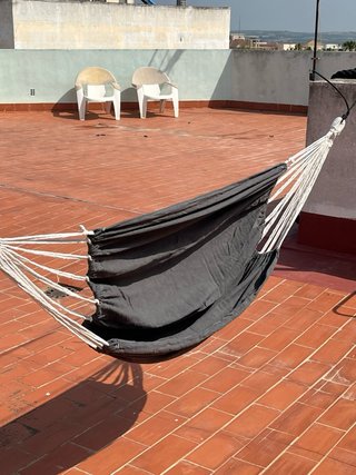 Hamaca de Camping Gris y Blanca