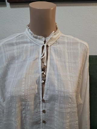 Blusa blanca manga larga