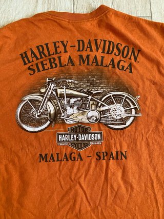 Camiseta Harley-Davidson Naranja Serpientes