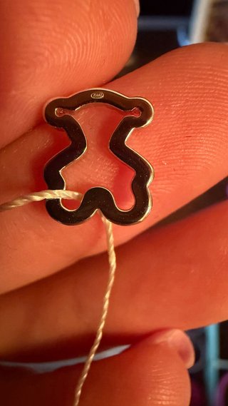 Colgante Tous Oso Oro blanco y diamantes
