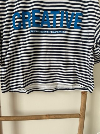Camiseta de rayas con estampado CREATIVE
