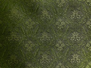 Corte de falda tela brocado floral