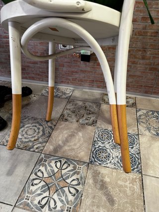 Sillas de comedor blancas con cojines