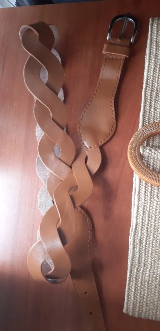 Cinturones Mujer Beige y Marrón