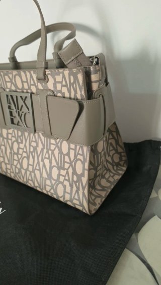 Bolso Armani Exchange Beige/Gris