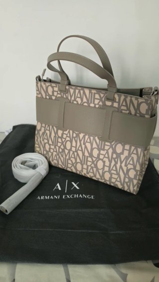 Bolso Armani Exchange Beige/Gris