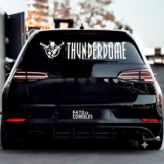 Pegatinas Thunderdome a color para coche/iman/ropa
