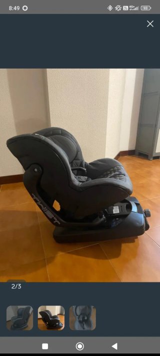 Silla de coche Be Cool gris con isofix
