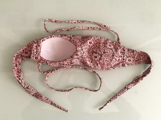 Bikini Blu a fascia fantasia Paisley