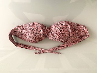 Bikini Blu a fascia fantasia Paisley