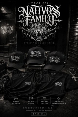 Gorras Nativos Family Negras