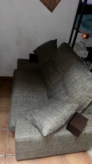 Sofá de 2 plazas gris