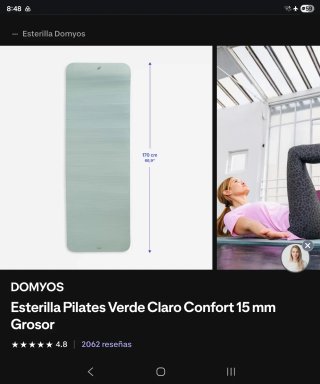 Esterilla Pilates Domyos 15mm