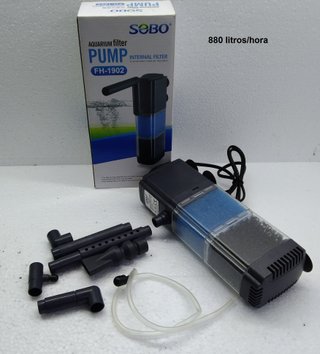 Filtro acuario mediano compacto pecera 880 l/h
