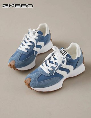 ZKBBO Scarpe Sportive Blu e Bianco
