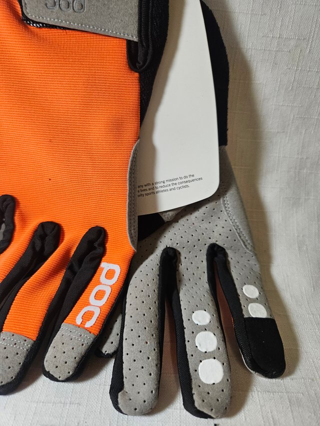Guantes POC Talla S Naranja y Negro