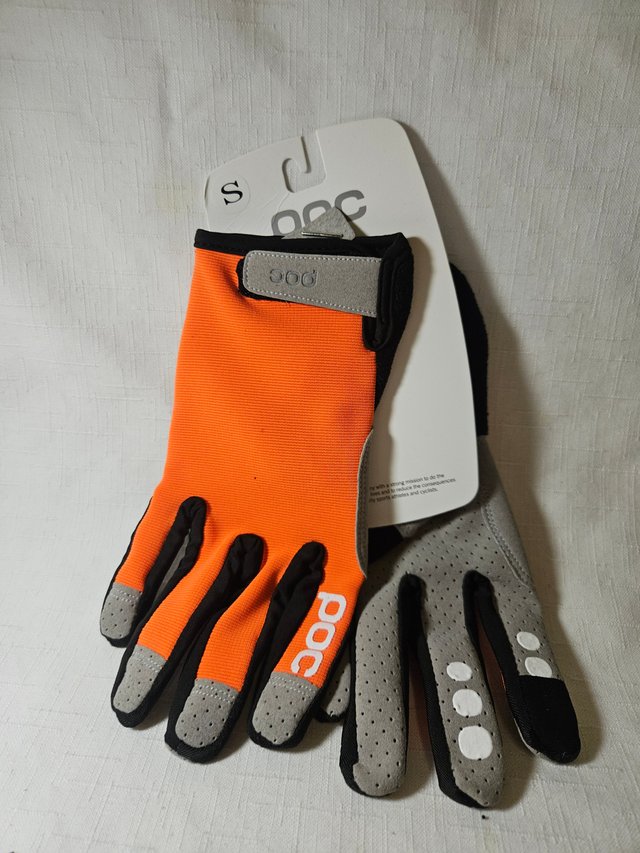 Guantes POC Talla S Naranja y Negro