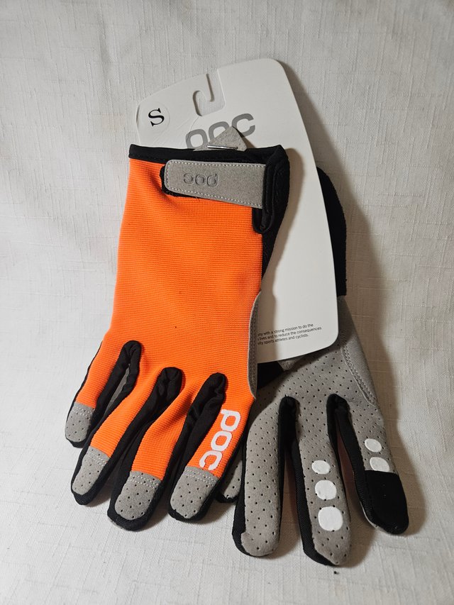 Guantes POC Talla S Naranja y Negro