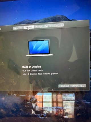 MacBook Pro Retina 15” (año 2012)