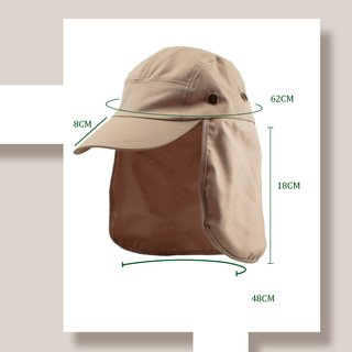 Gorro Pescador Algodón Marrón Ajustable 56-59CM