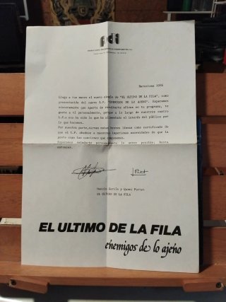 Vinilo 7" El Último de la Fila