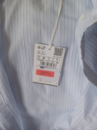 Camisa Cortefiel Rayas Azul Talla M