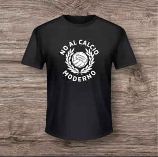 T-shirt  con scritta No al Calcio Moderno