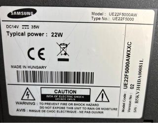Televisor Samsung 22 Negro