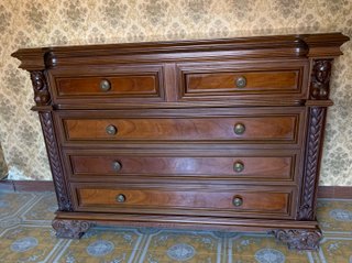 Mobile con cassetti (3+2) in legno color noce