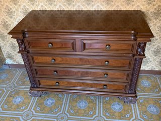 Mobile con cassetti (3+2) in legno color noce