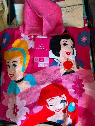 Poncho Disney Princess Bambina