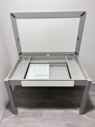 Mesa cocina fija SALSA 110x70 cristal