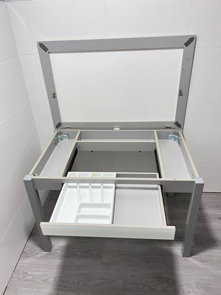 Mesa cocina fija SALSA 110x70 cristal