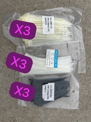 Bridas Nylon pack 9 paquetes  (Varias Medidas)