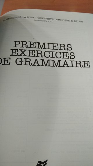 Premiers exercices de grammaire (A1 Delf)