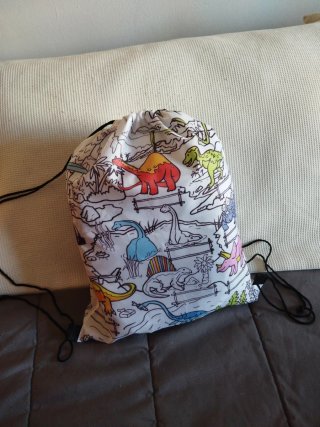 Mochila de cuerdas con dinosaurios