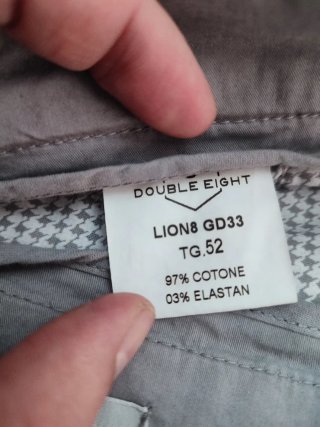 Pantaloni grigi Double Eight 52