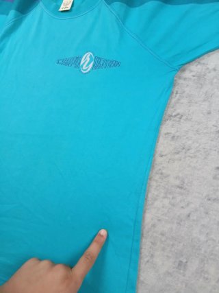 T-shirt Lotto Vintage Anni 90 Azzurra Viola