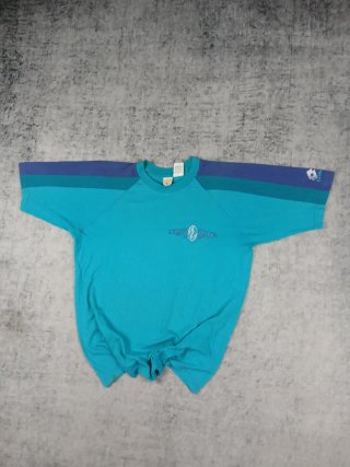 T-shirt Lotto Vintage Anni 90 Azzurra Viola
