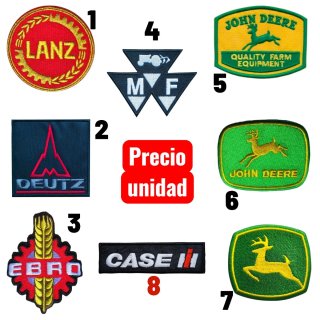 Bordados John Deere, Deutz, Lann, Ebro, Massey.