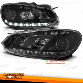 FAROS CON LUZ DIURNA PARA VW GOLF VI 6 08++.CRIST