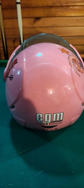 Casco CGM rosa bambina