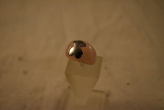 JOYA ANILLO TOUS DE PLATA 925 CON PIEDRA ROSA