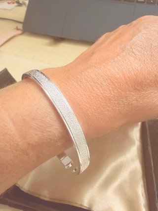 Pulsera baño de Plata 999 Rígida