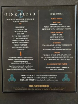 Pink Floyd - A Momentary Lapse of Reason CD