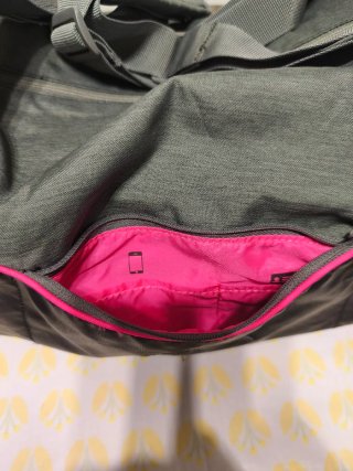 Borsa palestra Domyos grigia e fucsia