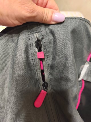 Borsa palestra Domyos grigia e fucsia