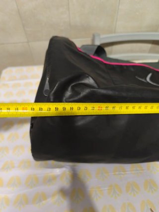Borsa palestra Domyos grigia e fucsia