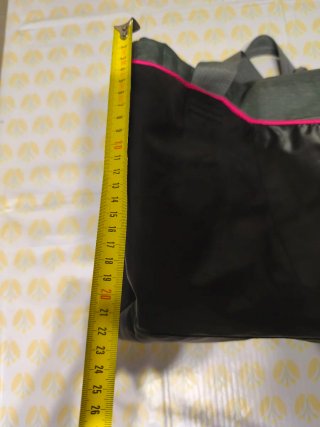Borsa palestra Domyos grigia e fucsia